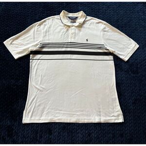 Polo Ralph Lauren Pima Cotton Golf Shirt Athletic Fit Modern White Size‎ XL
